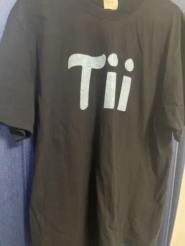 Tii 블랙 T셔츠 Wii 구제 의류