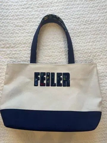 FEILER 페이러 토트백 캔버스 네이비