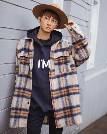 I AM WHAT I AM 체크 무늬 자켓 아타에 신지로