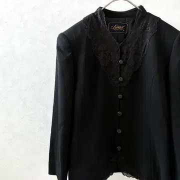 Snyart 노카라 자켓 꽃무늬 자수 비쥬 안감 부착 레트로