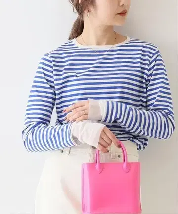 SLOBE IENA 레이어드 슬리브 롱TEE 보더 긴팔 티셔츠