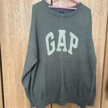 GAP 올리브 그린 니트 스웨터 M