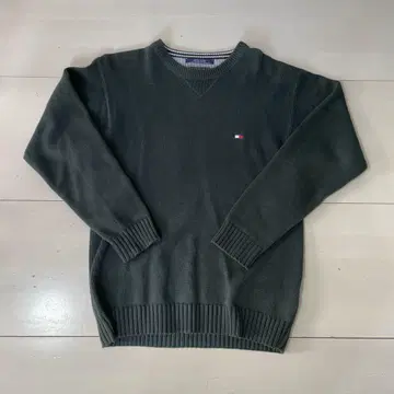 TOMMY HILFIGER 그린 맨투맨 S