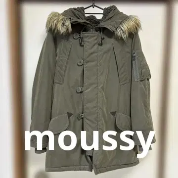 moussy 아우터 퍼 달린 보아 모즈 코트 여성용