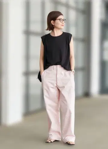 Spick&spanHiguchi x S 치노 와이드 팬츠 size38