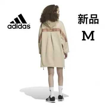 새상품 아디다스 맨투맨 튜닉 긴팔 플리스 후드 부착 원피스