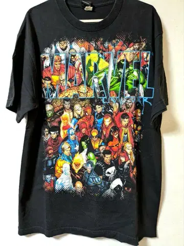 MARVEL 캐릭터 T셔츠 L 사이즈 블랙