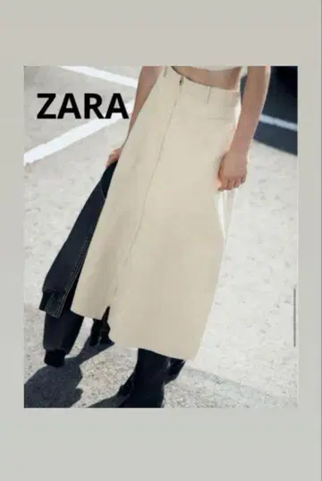 [ ZARA ] 새상품급 zip skirt