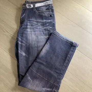 PPFM 다크 블루 스트레이트 데님