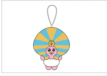 람세스 대왕전 x 빤쮸토끼 콜라보 굿즈 마스코트 키체인 (파라오풍)