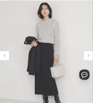 [ 세탁 가능 ] 내로우 라인 니트 스커트 XL