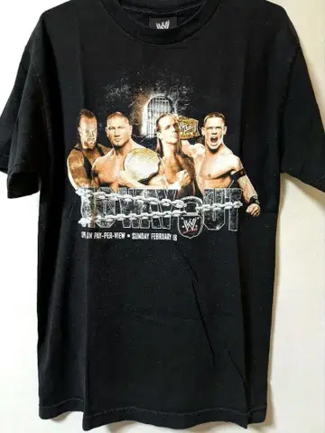 WWE NO WAY OUT 티셔츠 시나 테이커 마이클스 바티스타