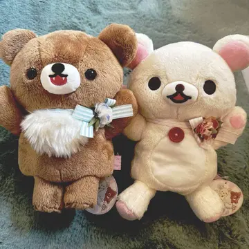 코리락쿠마 스토어 한정판 가오가오 퍼펫 봉제 인형 미사용 새상품 초레어