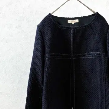 nord 노카라 자켓 크루넥 울 혼방 심플 빅 겉옷