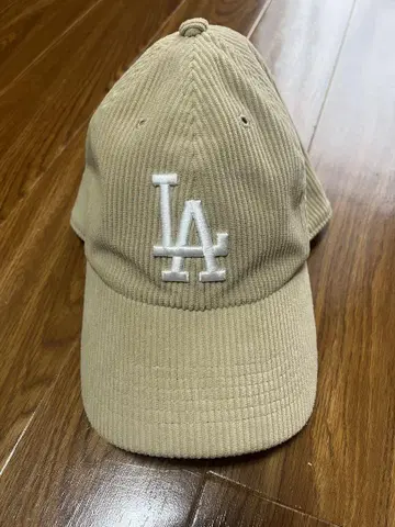 베이지 코듀로이 LA 로고 캡 '47