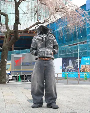 BELVET 카모 크롭 집 후디 리얼트리 M