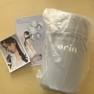 orin 라이트 블루 파우치 미사용 엽서 포함
