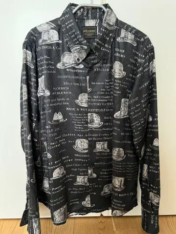 [컨디션 최상] BY GLAD HAND L/S 셔츠 M 블랙