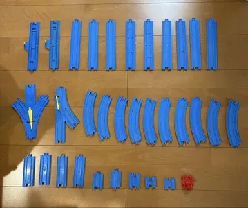 프라레일 레일 세트 파랑 다양한 모양 묶음 판매