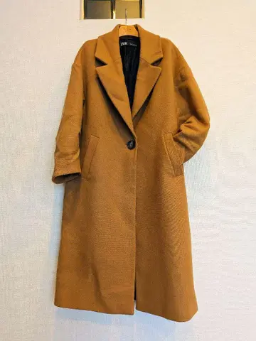 ZARA 카멜 롱 코트 S 사이즈