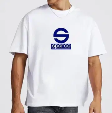 sparco 로고 프린트 T셔츠 XL