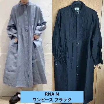 RNA N/샌드라이드 핀턱 원피스 블랙