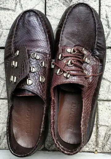 SEBAGO 브라운 가죽 신발 US11