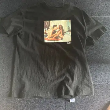 BOTT x Larry Clark 블랙 T셔츠 짧은 기장 L 사이즈