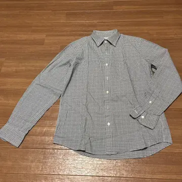 새상품급 GREEN LABEL 체크 셔츠 L 사이즈 면 100%