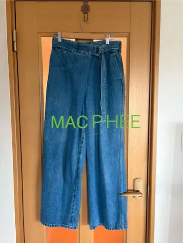 MAC P-HEE 데님 와이드 팬츠 벨트 포함