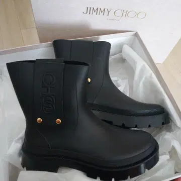 [ 새상품 ] JIMMY CHOO 블랙 레인부츠