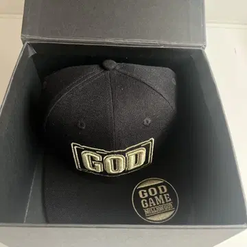 GOD GAME 블랙 야구 모자