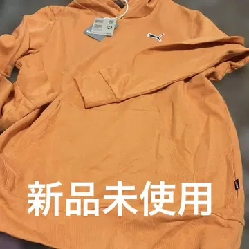 PUMA 오렌지 후드 부착 후드티
