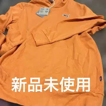 PUMA 오렌지 후드 부착 후드티