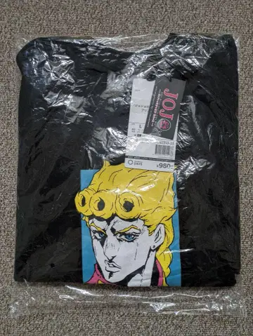 [새상품] 죠죠의 기묘한 모험 L 사이즈 반팔 T셔츠 죠르노 워크맨