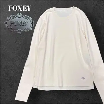 폭시 FOXEY 울 크루넥 니트 풀오버