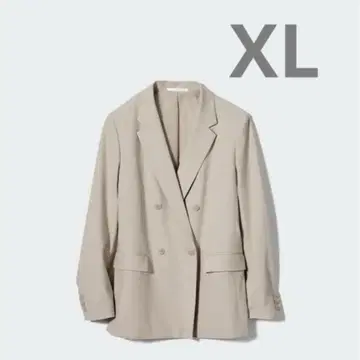유니클로 2024 더블 자켓 베이지 택 포함 새상품!