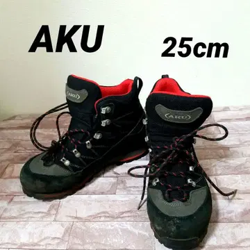 AKU 등산화 블랙 레드 25cm