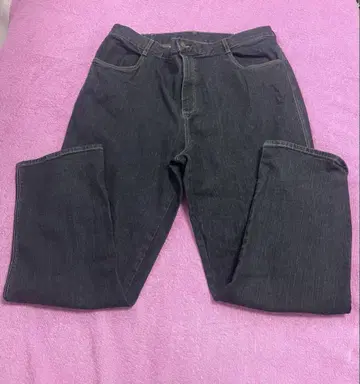 허리밴딩 블랙 데님 팬츠 3L