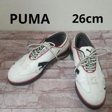 PUMA 골프화 화이트/블랙/레드