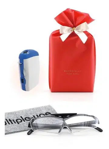 [ 귀 사 포켓 ] 보청기 + 안경형 돋보기 세트 블루