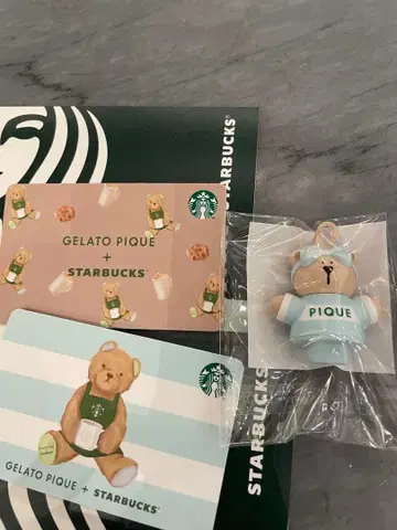 GELATO PIQUE + STARBUCKS 카드 세트