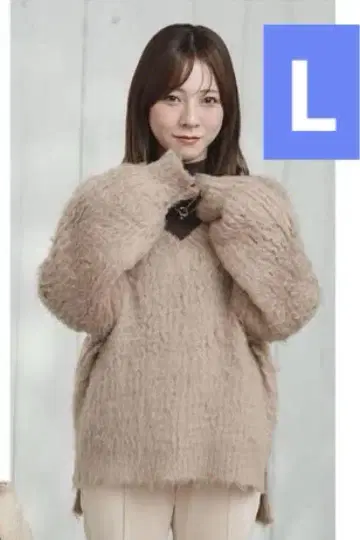시마무라 tal yumi 니트 풀오버 L 담박 주황