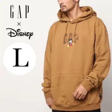 GAP x 디즈니 콜라보 후드티 브라운 L 사이즈
