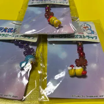 도라에몽 오로라 비즈 스트랩 3개 세트