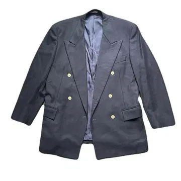 AVON HOUSE 네이비 울 자켓 코트 골드 버튼