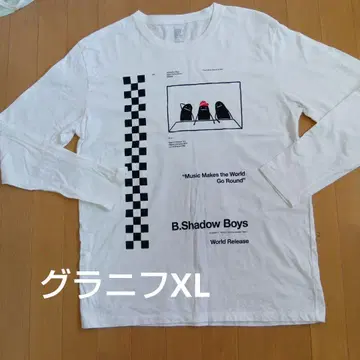 B.Shadow Boys 그래픽 긴팔 T셔츠 XL