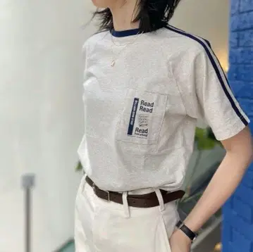 THE SHINZONE BOOKMARK TEE 그레이