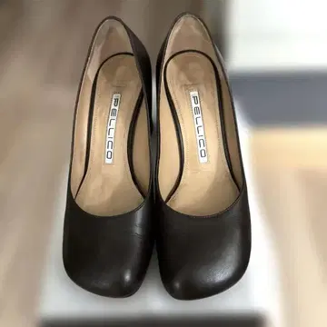 펠리코 브라운 펌프스 24cm 깔끔한