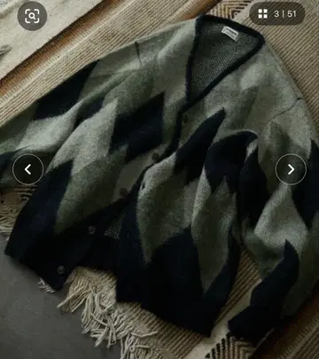 McGREGOR COLLECTION 모헤어 니트 V넥 가디건